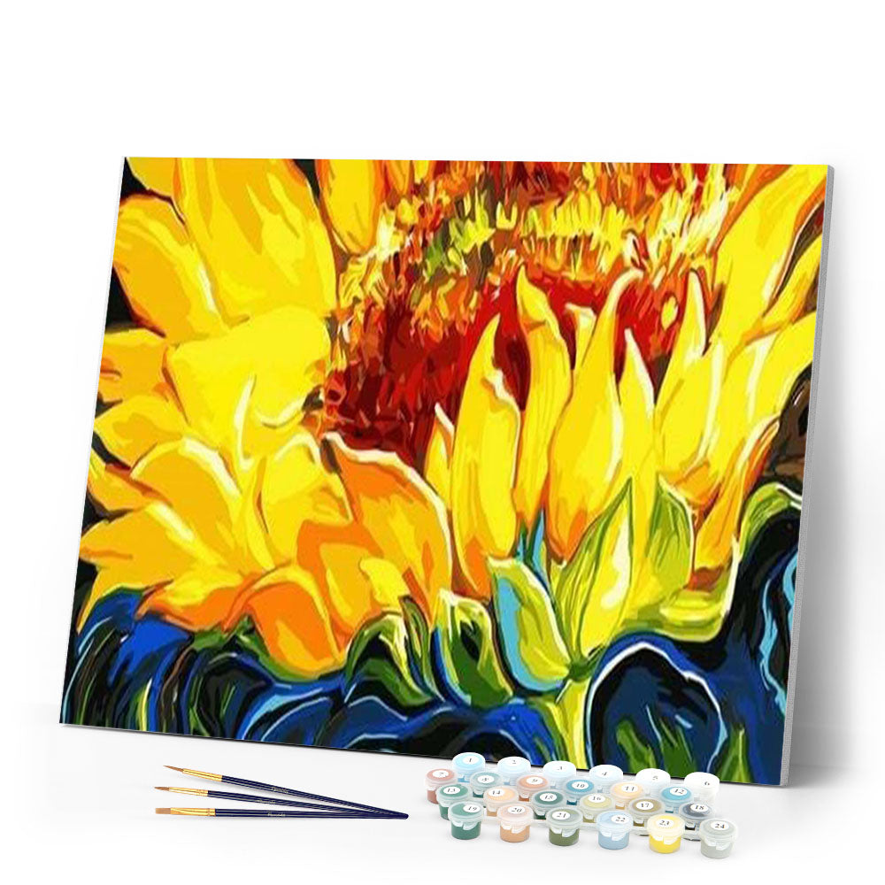 paint by numbers | Yellow Sunflowers | easy flowers | FiguredArt
