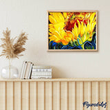 paint by numbers | Yellow Sunflowers | easy flowers | FiguredArt