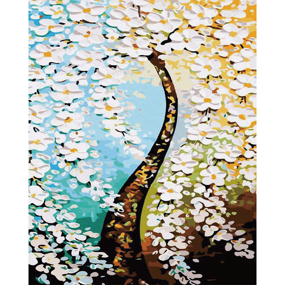 paint by numbers | Vertical version Money Tree | advanced trees | FiguredArt