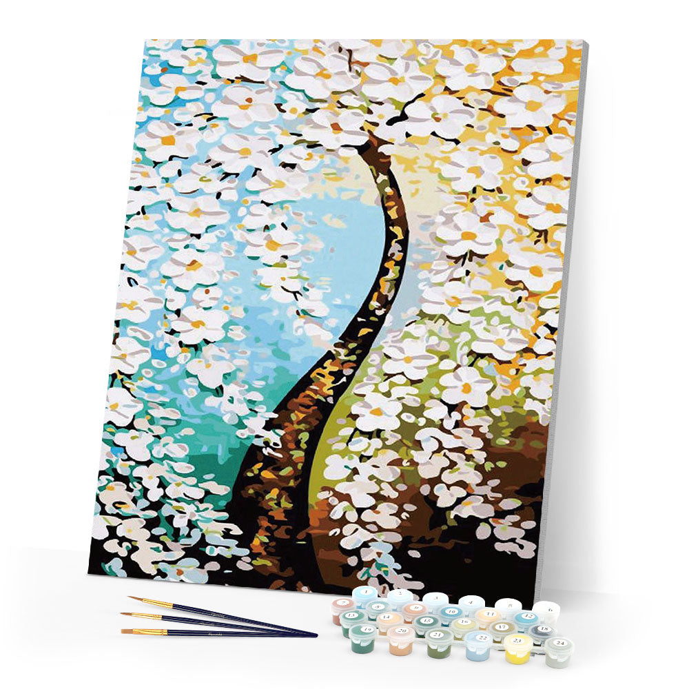 paint by numbers | Vertical version Money Tree | advanced trees | FiguredArt