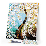 paint by numbers | Vertical version Money Tree | advanced trees | FiguredArt