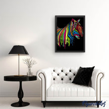 Load image into Gallery viewer, paint by numbers | Colorful Zebra Art | animals easy Pop Art zebras | FiguredArt