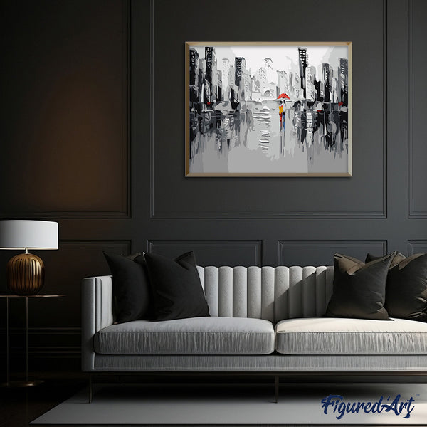 paint by numbers | Gray street | intermediate landscapes | FiguredArt