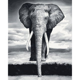 paint by numbers | Grey Elephant | animals easy elephants | FiguredArt