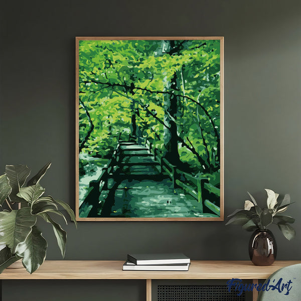 paint by numbers | Corridor Trees | advanced landscapes trees | FiguredArt
