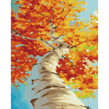 paint by numbers | Poplar In Autumn | easy landscapes | FiguredArt