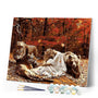 paint by numbers | Women and fierce animals | advanced animals bears lions tigers | FiguredArt