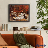 paint by numbers | Women and fierce animals | advanced animals bears lions tigers | FiguredArt