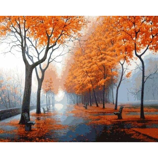 paint by numbers | Autumn Fog | advanced landscapes | FiguredArt