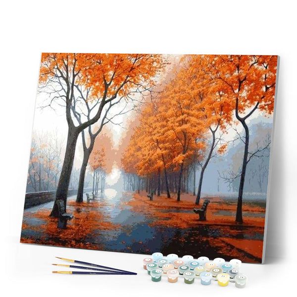 paint by numbers | Autumn Fog | advanced landscapes | FiguredArt