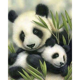 paint by numbers | Panda Couple | advanced animals pandas | FiguredArt