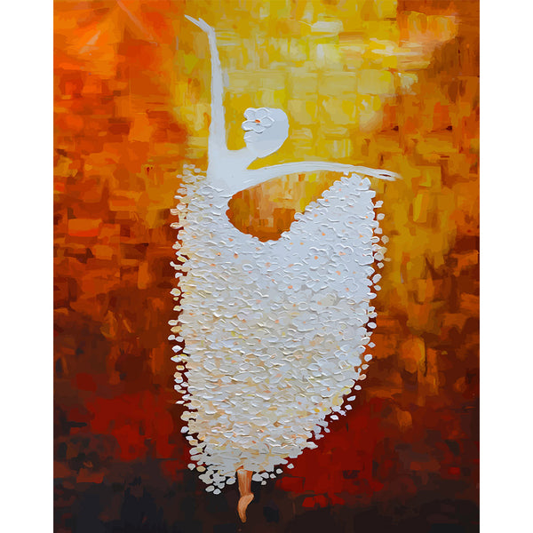 paint by numbers | Abstract Ballerina | dance intermediate | FiguredArt