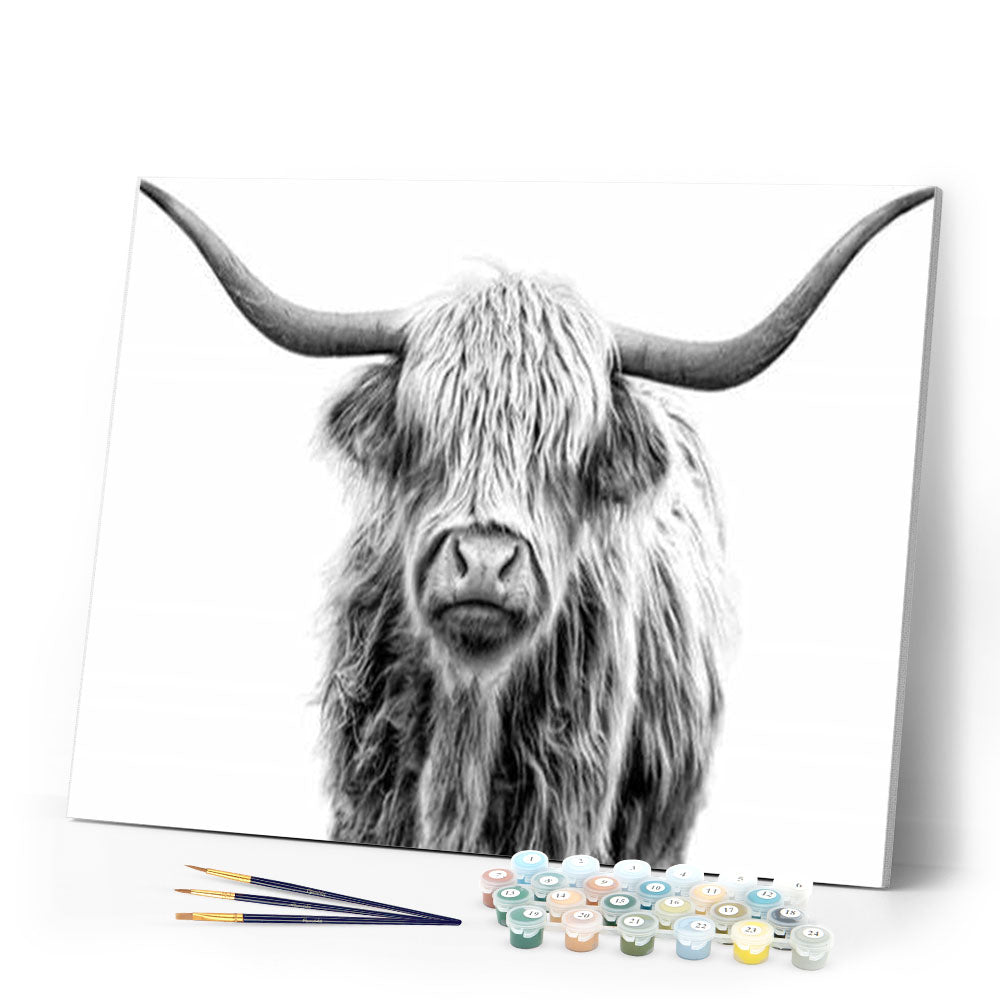 paint by numbers | Yak | advanced animals bison and yaks | FiguredArt