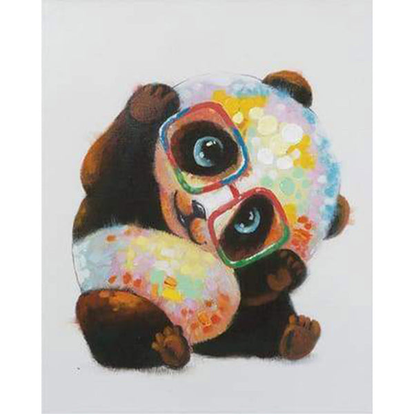 paint by numbers | Panda With Glasses | animals easy pandas | FiguredArt
