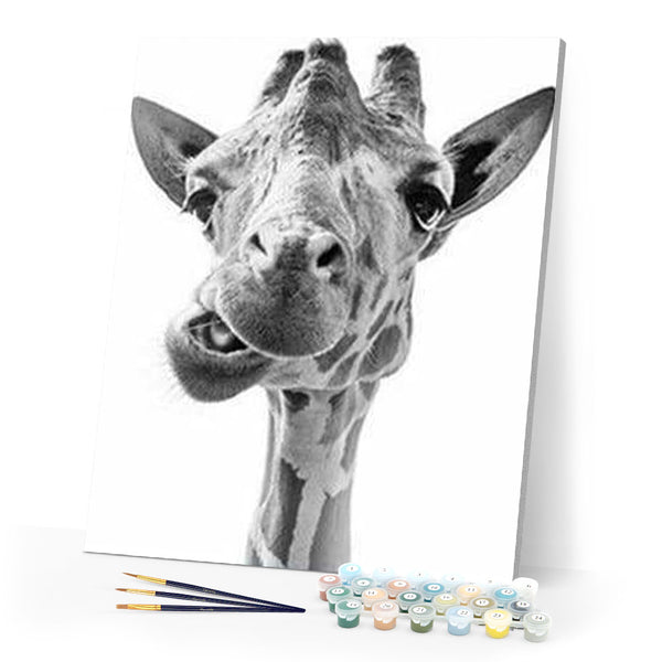 paint by numbers | Funny Giraffe | advanced animals giraffes | FiguredArt