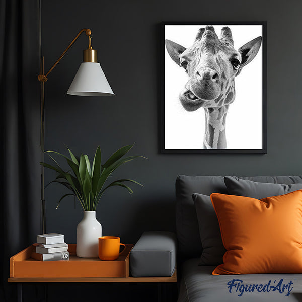 paint by numbers | Funny Giraffe | advanced animals giraffes | FiguredArt