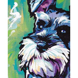 paint by numbers | Looking at a Dog | animals dogs intermediate | FiguredArt