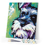 paint by numbers | Looking at a Dog | animals dogs intermediate | FiguredArt
