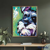 paint by numbers | Looking at a Dog | animals dogs intermediate | FiguredArt