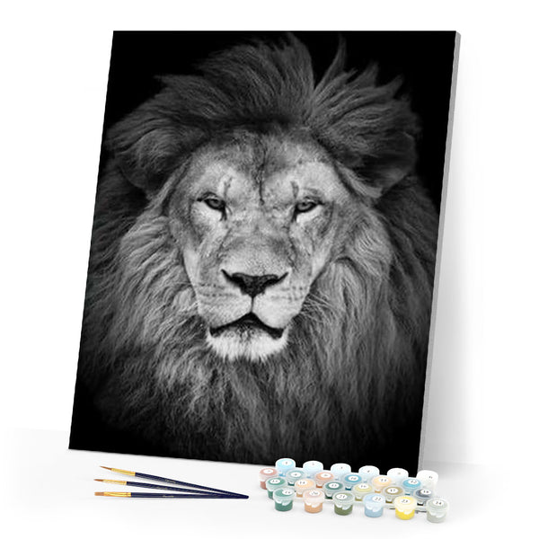 paint by numbers | Lions Head | advanced animals lions | FiguredArt
