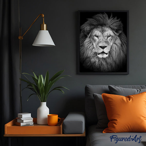 paint by numbers | Lions Head | advanced animals lions | FiguredArt