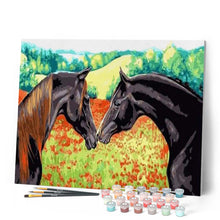 Load image into Gallery viewer, paint by numbers | Joining two Horses | animals easy horses | FiguredArt