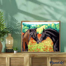 Load image into Gallery viewer, paint by numbers | Joining two Horses | animals easy horses | FiguredArt