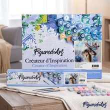 Load image into Gallery viewer, paint by numbers | Girl with Moose | advanced animals deer | FiguredArt