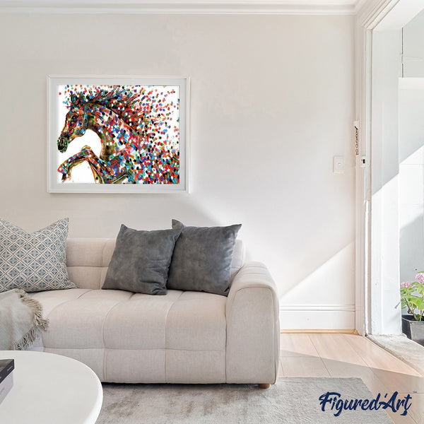 paint by numbers | Horse in Style | advanced animals horses | FiguredArt