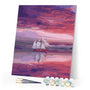 paint by numbers | Sailboat Red Sea | easy landscapes ships and boats | FiguredArt