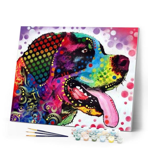 paint by numbers | Labrador Pop Art | advanced animals dogs Pop Art | FiguredArt