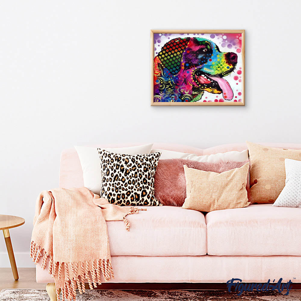 paint by numbers | Labrador Pop Art | advanced animals dogs Pop Art | FiguredArt