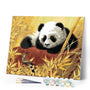 paint by numbers | Panda And Bird | animals birds easy pandas | FiguredArt