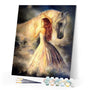 paint by numbers | Girl And Horse | advanced animals horses | FiguredArt