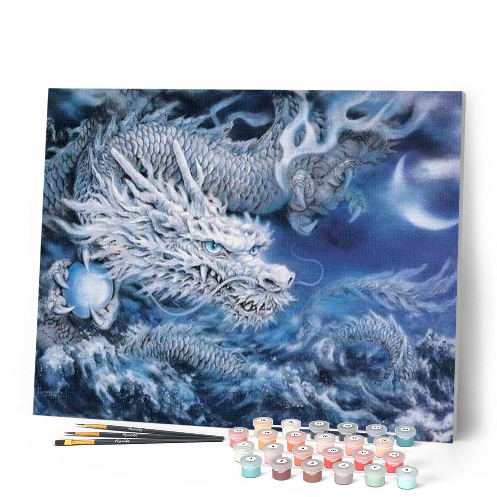 Paint by numbers - Ice dragon – Figured'Art US