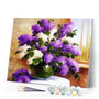 paint by numbers | Purple Vase with Flowers | advanced flowers | FiguredArt