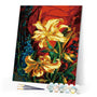 paint by numbers | Golden Lily | easy flowers | FiguredArt