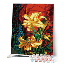Load image into Gallery viewer, paint by numbers | Golden Lily | easy flowers | FiguredArt