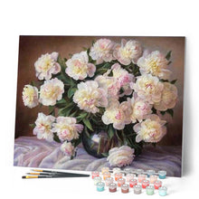 Load image into Gallery viewer, paint by numbers | Beautiful bouquet of White Flowers | flowers intermediate | FiguredArt