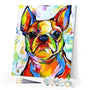 paint by numbers | Dog Portrait | animals dogs intermediate Pop Art | FiguredArt