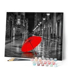 Load image into Gallery viewer, paint by numbers | Red Umbrella | advanced cities | FiguredArt