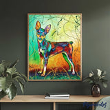 paint by numbers | Dog in Multicolors | advanced animals dogs Pop Art | FiguredArt