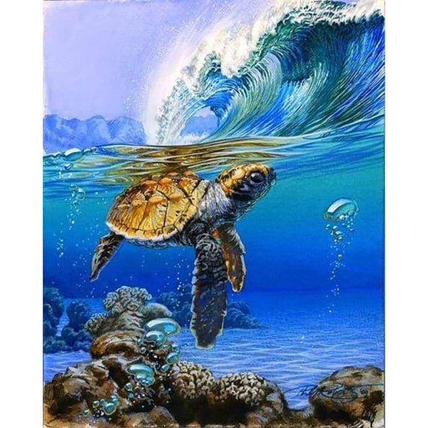 paint by numbers | Marine Turtle | advanced animals turtles | FiguredArt