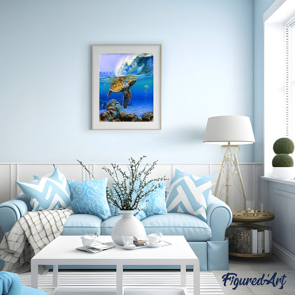 paint by numbers | Marine Turtle | advanced animals turtles | FiguredArt