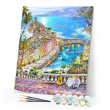 paint by numbers | Beach Summer City | advanced cities | FiguredArt