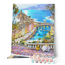Load image into Gallery viewer, paint by numbers | Beach Summer City | advanced cities | FiguredArt