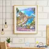 paint by numbers | Beach Summer City | advanced cities | FiguredArt