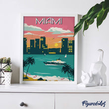 Load image into Gallery viewer, Travel Poster Miami