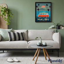 Load image into Gallery viewer, Travel Poster Malibu California
