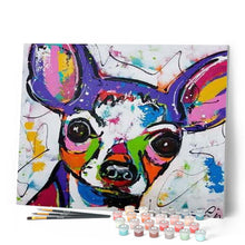 Load image into Gallery viewer, paint by numbers | Dog in Style | animals dogs intermediate | FiguredArt
